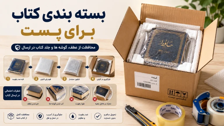 بسته بندی کتاب برای پست