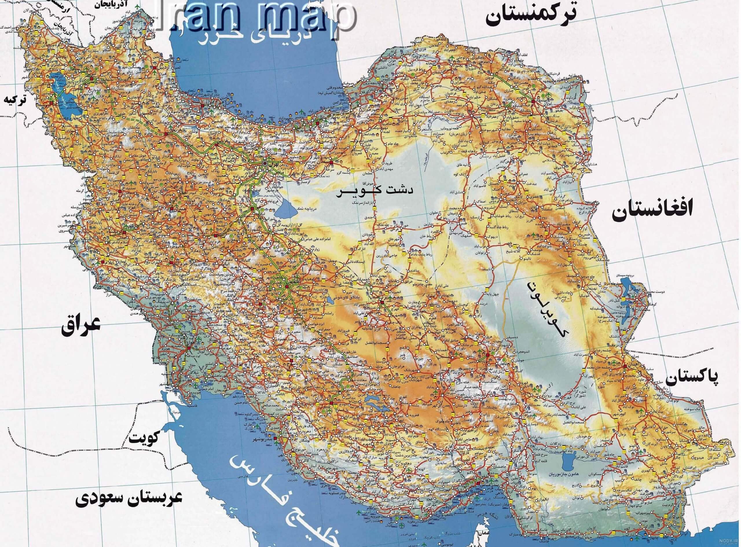نقشه ایران pdf